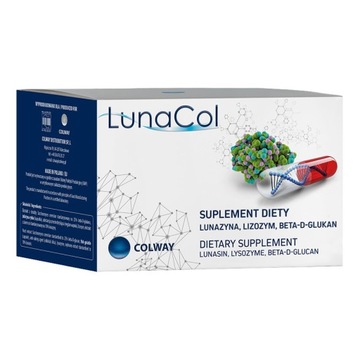 Suplement diety Colway LunaCol Lunazyna Beta-D-Glukan Lizozym kap.60 szt.