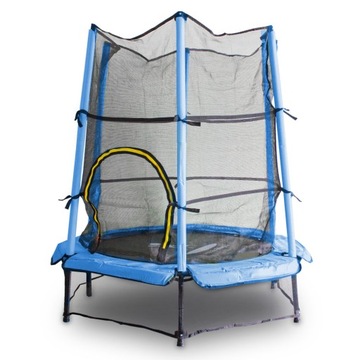 TRAMPOLINA DO DOMU OGRODU 140CM BEZPIECZNA SIATKA
