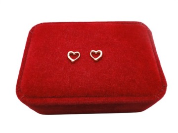 СЕРЬГИ ДЕТСКОЕ СЕРДЦЕ, СТАЛЬ 316Л, ПОДАРОК