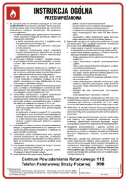 Instrukcja ogólna przeciwpożarowa