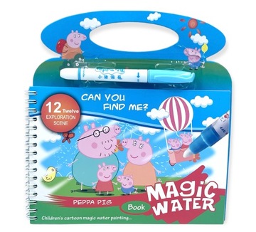 ŚWINKA PEPPA KOLOROWANKA WODNA MAGICZNY FLAMASTER