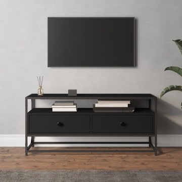 ЧЕРНЫЙ ШКАФ ДЛЯ ТЕЛЕВИЗОРА 100X35X45CM