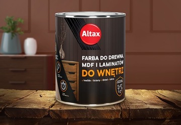 АЛТАКС КРАСКА ДЛЯ МДФ ЛАМИНАТА ПОЛУМАТОВАЯ БЕЛАЯ 0,75л