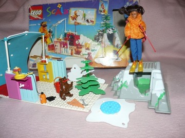 LEGO SCALA Belville Friends зимний поход Карли Кукла лыжи плюшевый мишка Рождественская елка