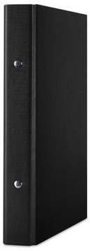 CZARNY Sztywny SEGREGATOR A5 dwuringowy 20 mm DONAU Organizer PIERŚCIENIOWY