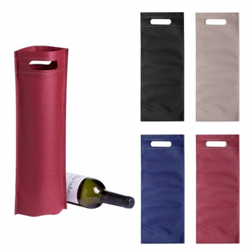 TORBA PREZENTOWA NA WINO EKOLOGICZNA 80g BEŻOWA