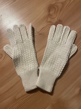 Rękawiczki zimowe 100% bawełna unisex pięciopalczaste rozmiar 9.5
