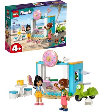 LEGO Friends 41723 Cukiernia z pączkami + torba papierowa Lego