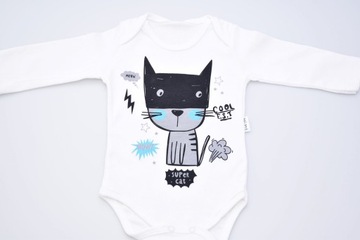 ДЕТСКИЙ КОМПЛЕКТ, БОДИ, БРЮКИ, ШАПКА-КОШКА, R 74