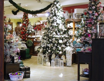 СНЕГОВИК С РОЖДЕСТВЕНСКОЙ ЕЛКОЙ СЕРЕБРЯНЫЙ БЕЛЫЙ 16см ПРЕМИУМ ФИГУРКА