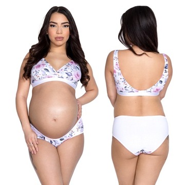 Mitex Mama Panty figi ciążowe pod brzuch kwiat M
