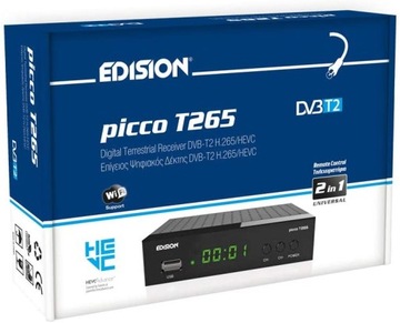 ТВ-декодер-тюнер DVB-T2 H.265\HEVC MPEG4 Edition EDISON PICCO T265 WIFI