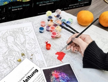 Bougimal malowanie po numerach 40x50cm zestaw DIY na płótnie z ramą
