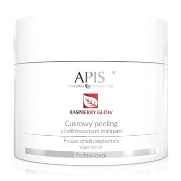 Apis Raspberry Glow 220 ml cukrowy peeling z liofilizowanymi malinamib