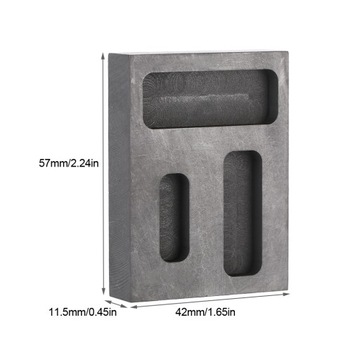 ЧИСТЫЙ ГРАФИТ Слиток ТИГЛЬНАЯ ФОРМА ДЛЯ ПЛАВКИ