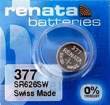 WYDAJNA Bateria srebrowa Renata 377 376 SR 626 SW