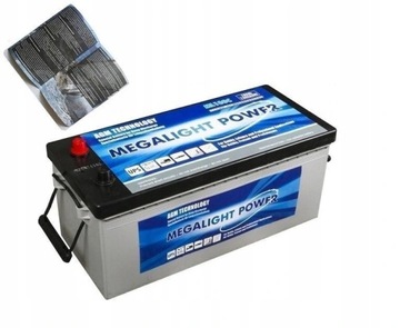 Большая фотоэлектрическая солнечная батарея AGM 180 Ач