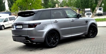 Land Rover Range Rover Sport II SUV Facelifting 5.0L V8 S/C 525KM 2019 Land Rover Range Rover Sport Benzyna 525KM PPF 4x4 Kamery 360 Panorama Doc, zdjęcie 10