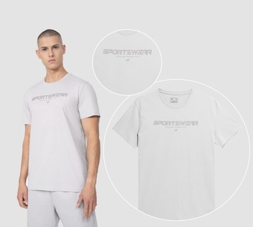 4F KOSZULKA MĘSKA BAWEŁNIANA T-SHIRT SPORTOWY