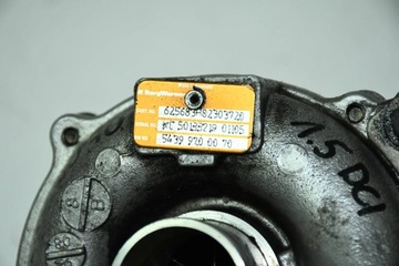 ТУРБОКОМПЕНСАТОР 54399700070 RENAULT SCENIC III MEGANE III 1.5 DCI