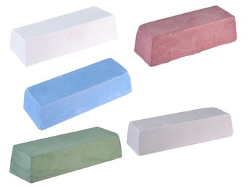 PASTY POLERSKIE 5SZT. do metali szlachetnych aluminium stali PASTA POLERSKA