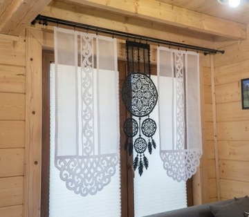 Karnisz sufitowy podwójny METAL loft biały czarny 25mm Premium 250 cm