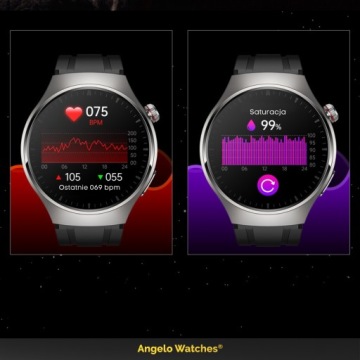SMARTWATCH KARDIOWATCH DAMSKI ZEGAREK ROZMOWY CIŚNIENIE SMS EKG HRV MENU PL