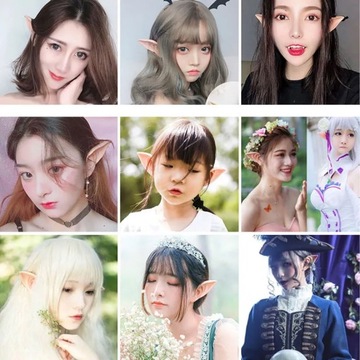 Латексные эльфийские уши, эльфийские уши, гном, Хэллоуин