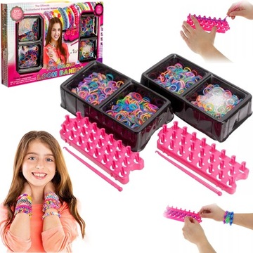 GUMKI DO ROBIENIA BRANSOLETEK LOOM BANDS KROSNO