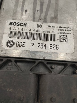 BMW X5 E53 2003 ŘÍZENÍ / MODUL ECU JEDNOTKA 0281011414