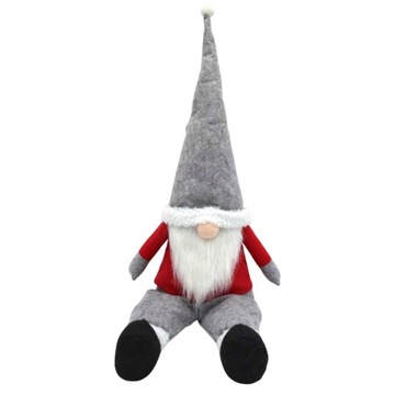 OZDOBA ŚWIĄTECZNA SIEDZĄCY SKRZAT MIKOŁAJ DEKORACYJNY 45CM