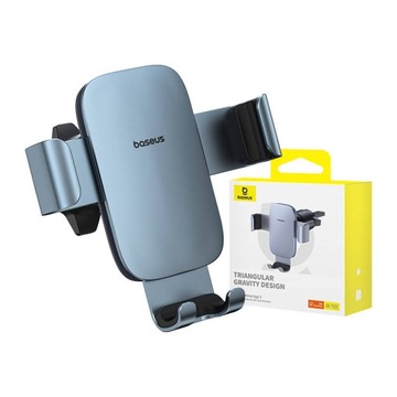 Гравитационный держатель Baseus Metal Age 3 для вентиляционной решетки (серый)