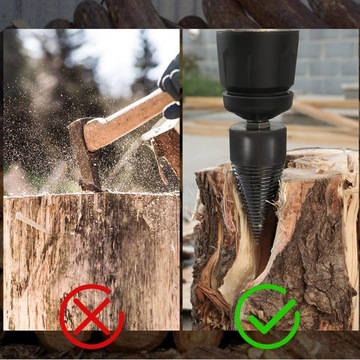 Шнековый дровокол ДЕРЕВО ДЛЯ РАСКОЛЕНИЯ ШНЕКА СВЕРЛО 32MM + 42MM