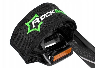 РЕМНИ ДЛЯ ВЕЛОСИПЕДНЫХ ПЕДАЛЕЙ, 2 ШТ. РЕМНИ ДЛЯ НОГ, ЛЕГКИЕ ЧЕРНЫЕ, НА ЗАВЕЛКРО