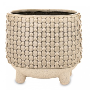 OSŁONKA NA DONICZKĘ CERAMICZNA H18 CM BOHO