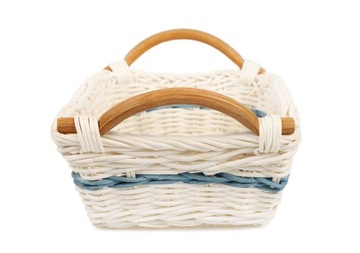 КОРЗИНА ИЗ РОТАНГА С РУЧКАМИ 24х14х7 см