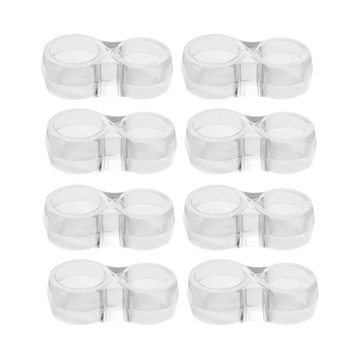 8Pieces Silicone Door Stopper Door Handle Buffer Wall Protector Transparent