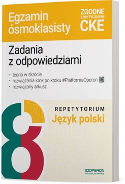 Egzamin ósmoklasisty 2025. J.polski. Repetytorium. Zadania z odp. A.Willma