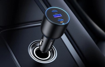 Автомобильное зарядное устройство Ugreen CD293 2x USB-C PD и 1x USB-A 130 Вт - черное