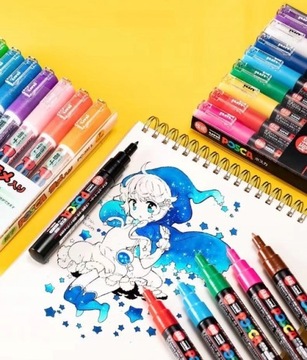 Набор маркеров POSCA PC-5M 8 шт. УНИ