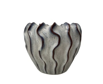 DONICZKA CERAMICZNA NIEBIESKA BIAŁA OSŁONKA 17x14