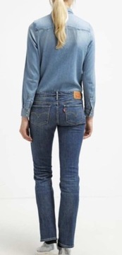 Spodnie jeansy damskie Levi’s 714 Straight 24/34