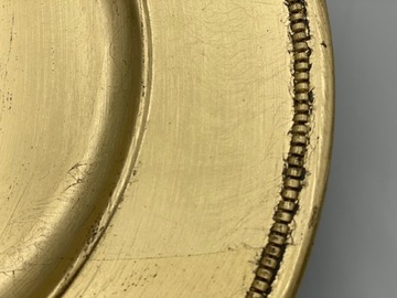 PODTALERZ ZŁOTY PODSTAWKA PLASTIKOWA POD TALERZ