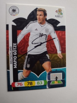 Karta panini autograf Niemcy Euro 2012 Mario Gotze
