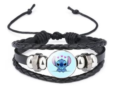 BRANSOLETKA STICH ANDZIA DISNEY Lilo & Stitch Czarna 7 +