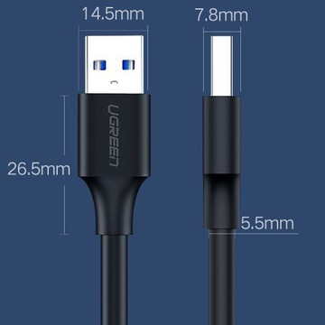 Кабель передачи данных Ugreen USB-A «папа», 2 м