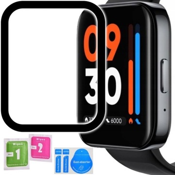 SZKŁO OCHRONNE HYBRYDOWE PMMA FULL COVER PEŁNE 3D OSŁONKA DO REALME WATCH 3