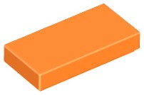 LEGO 3069b Pomarańcz płytka tile 1x2 4188771 2szt
