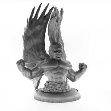 FIGURKA SIŁACZ ŚWIĘTY WNIEBOWZIĘTY SZARY 82X104MM