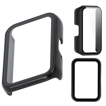 Etui, case z osłoną ekranu Bizon do Galaxy Fit 3, bransoleta, obudowa cover